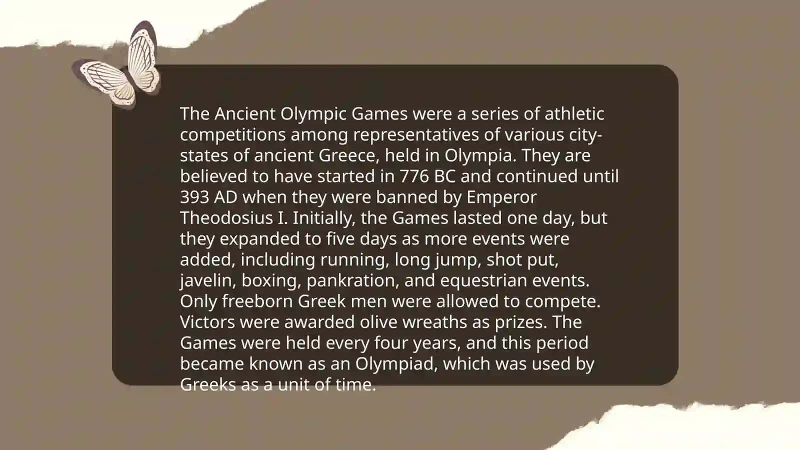 The Olympic Games 4