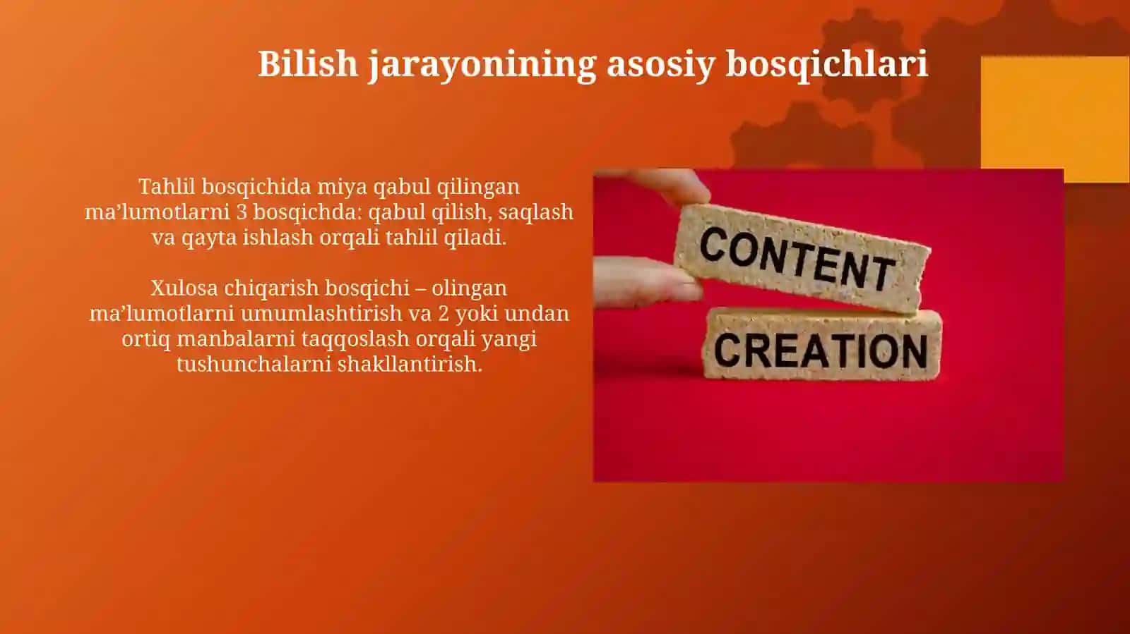 Bilishning mazmun va mohiyati 4