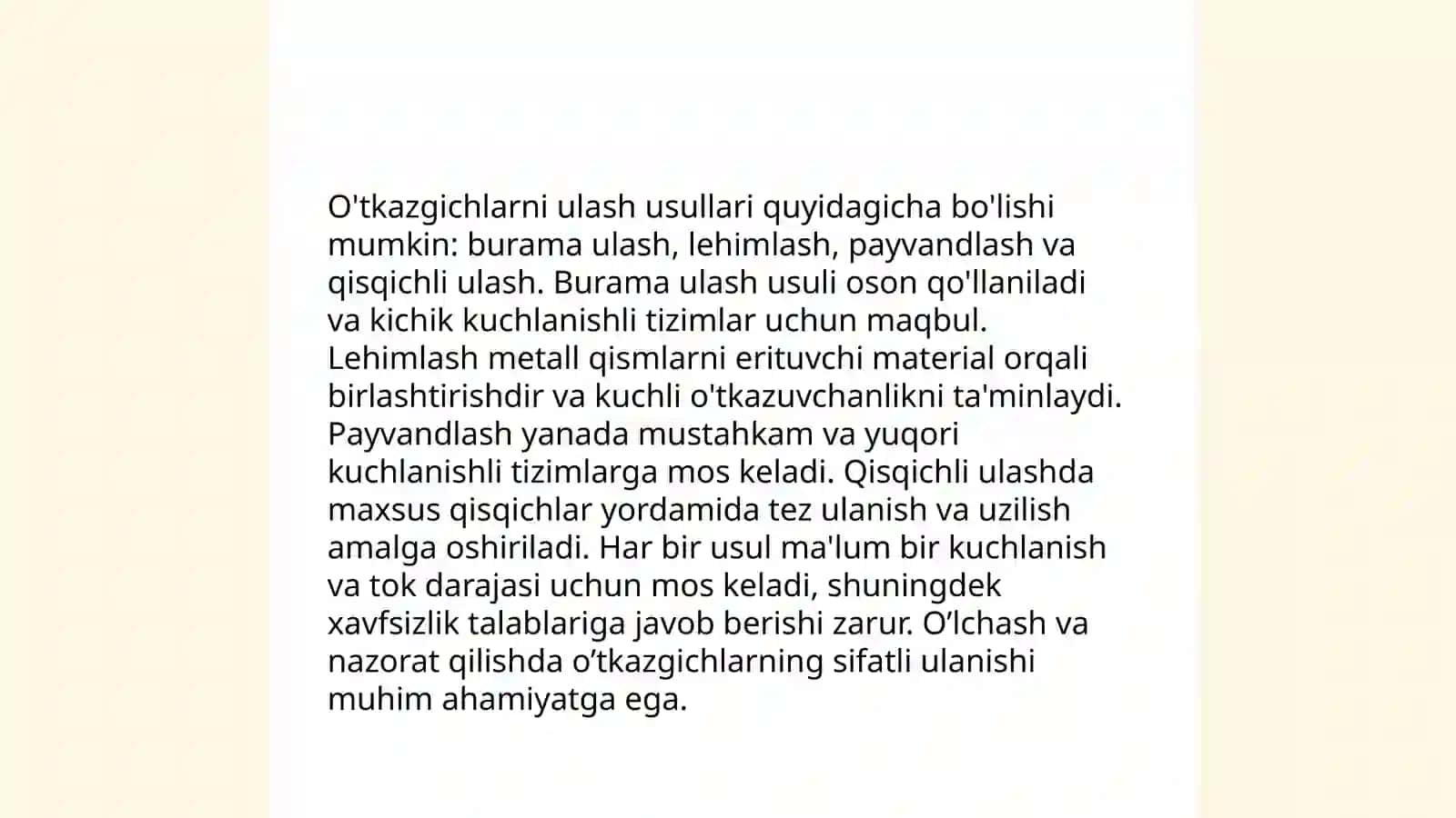 O'tkazgichlar turlari 4