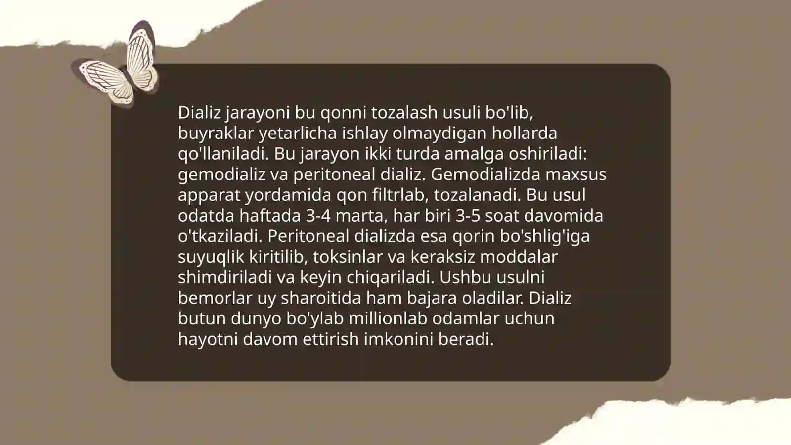 Koloid sistemalarni dioliz yoʻli bilan tozalash 4