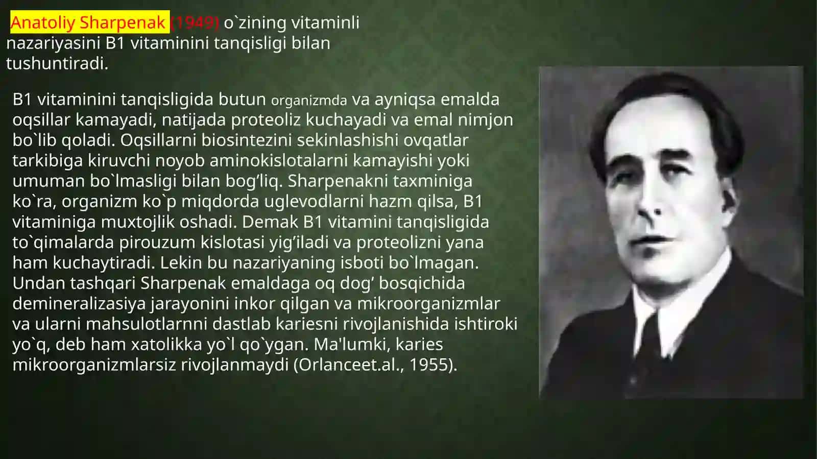 Karies kasalligi kelib chiqish nazariyasi 4