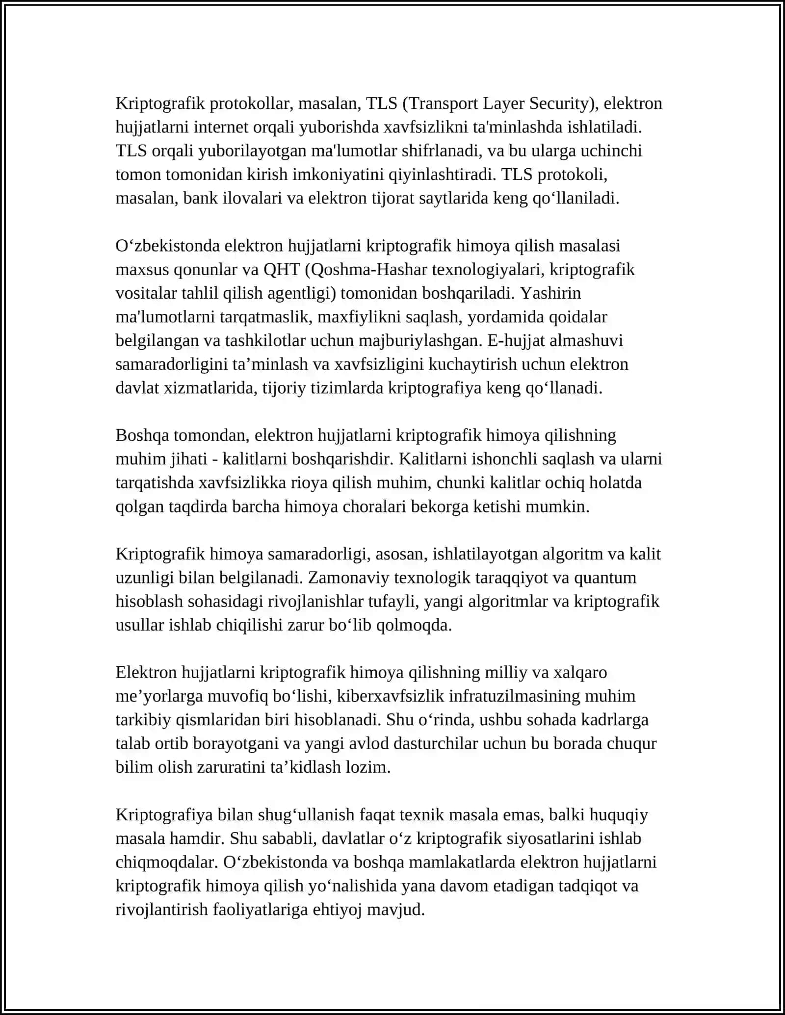 Elektron Hujjatlarni Himo'ya Qilish 4