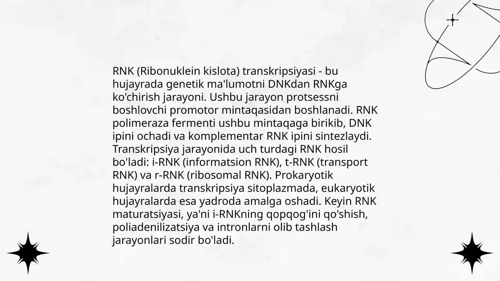 Tirik organizmdagi matritsali biosentezlar 4