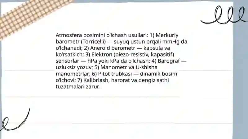 Atmosfera bosimi 4