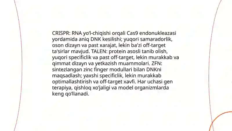Gen muxandisligining istiqbollari va xususiyatlari 4