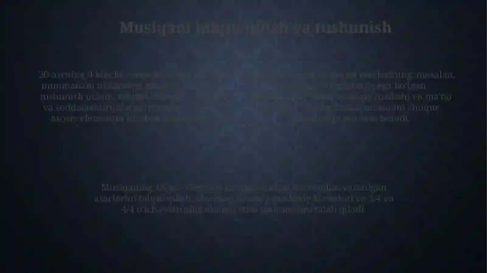 Musiqa asarlarining mazmunini izohlash 4