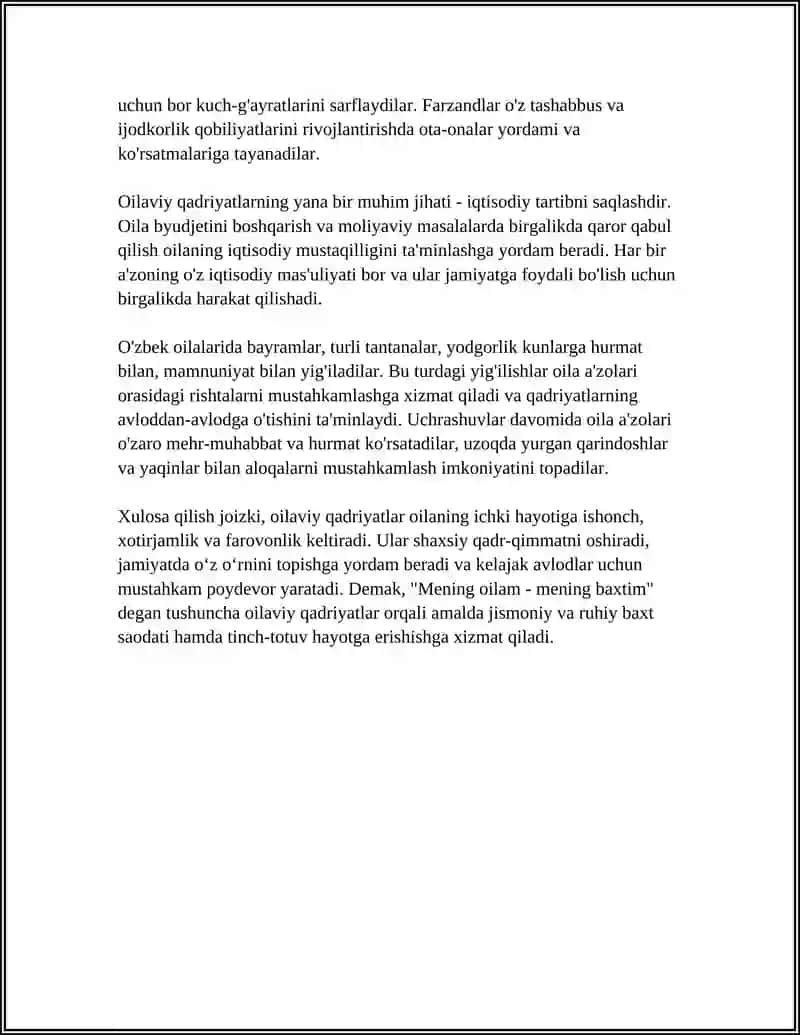 MENING OILAM - MENING BAXTIM 4