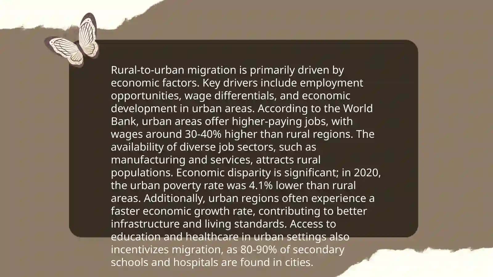 Migration from countries to ciities 4
