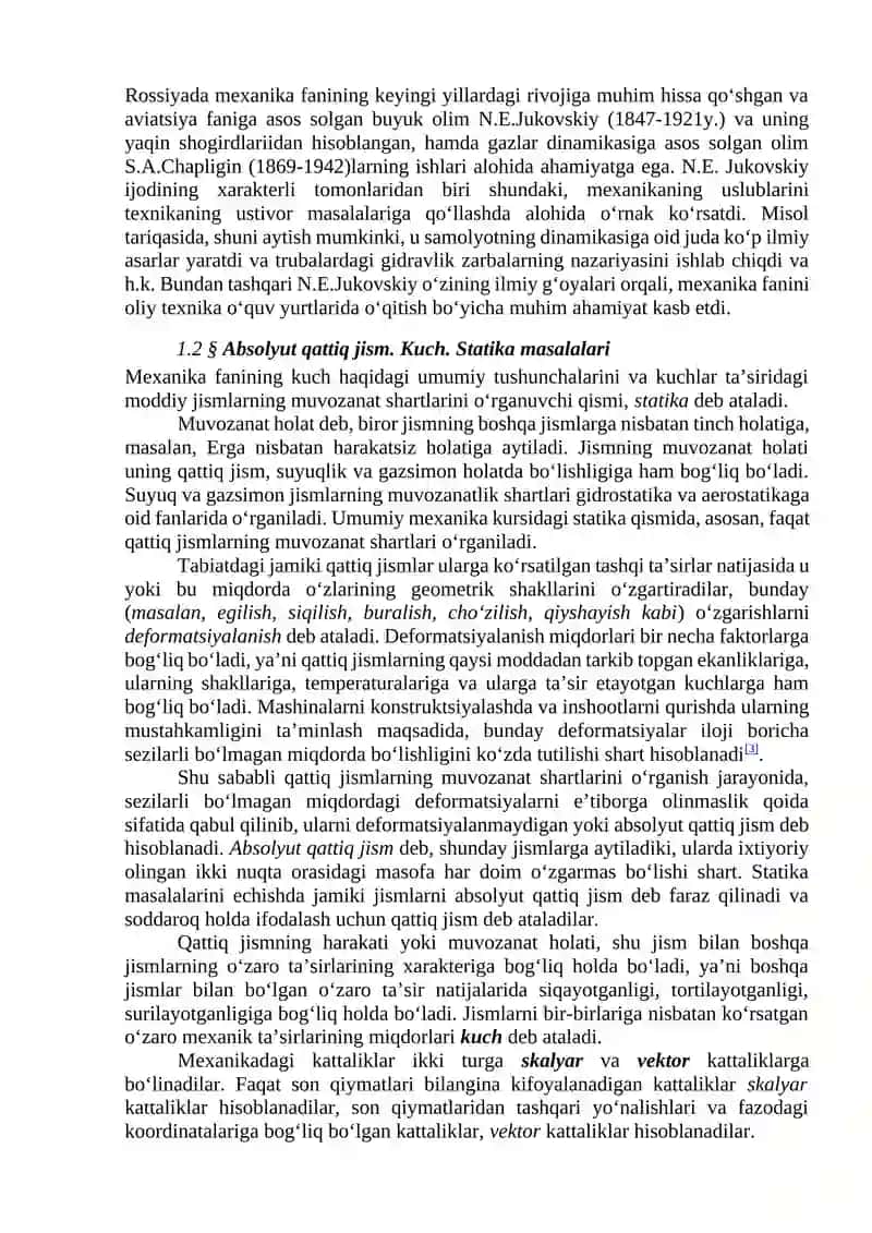Nazariy mexanika faniga kirish 4