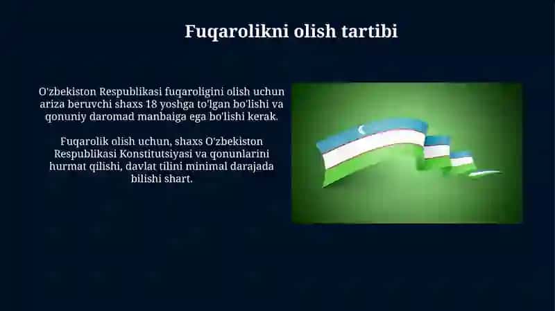Oʻzbekiston Respublikasi fuqaroligi 4