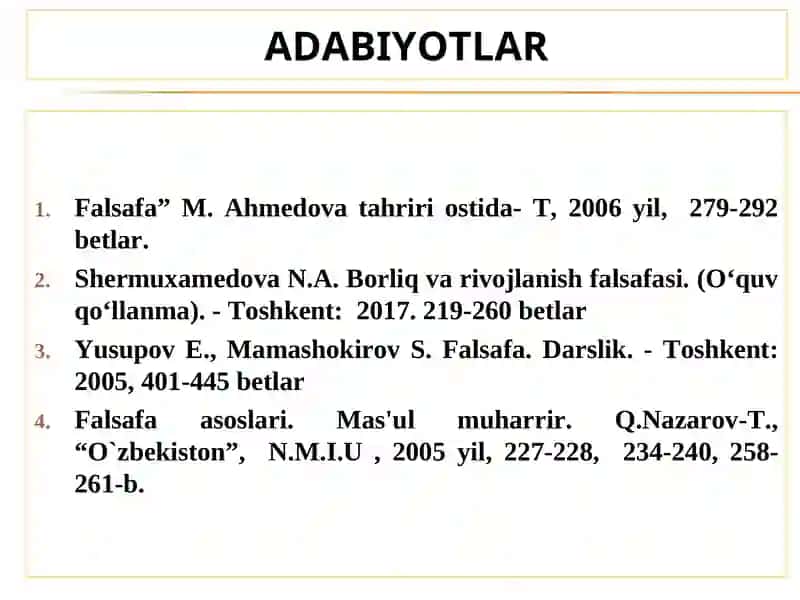 Falsafa asoslari 4
