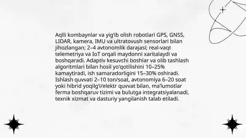 AQLLI QISHLOQ XO'JALIGI TEXNIKALARI 4