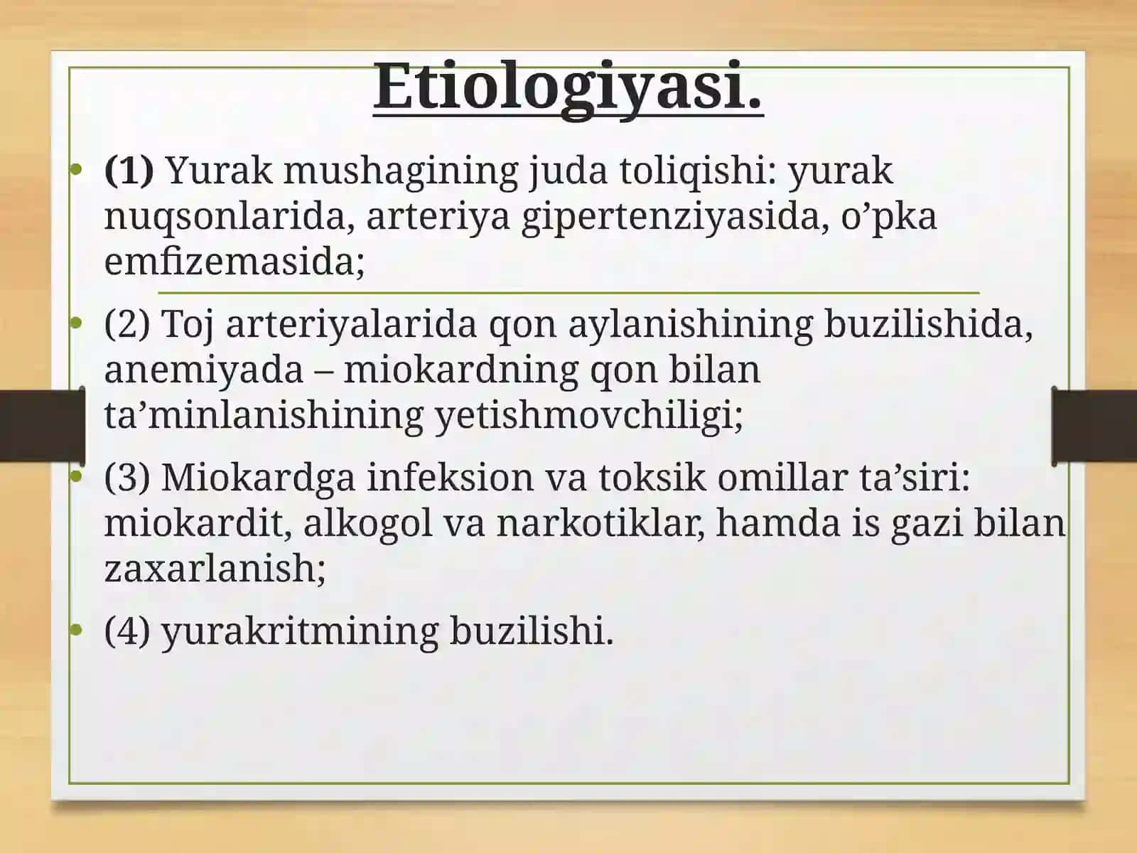 YURAK YETISHMOVCHILIGI 4