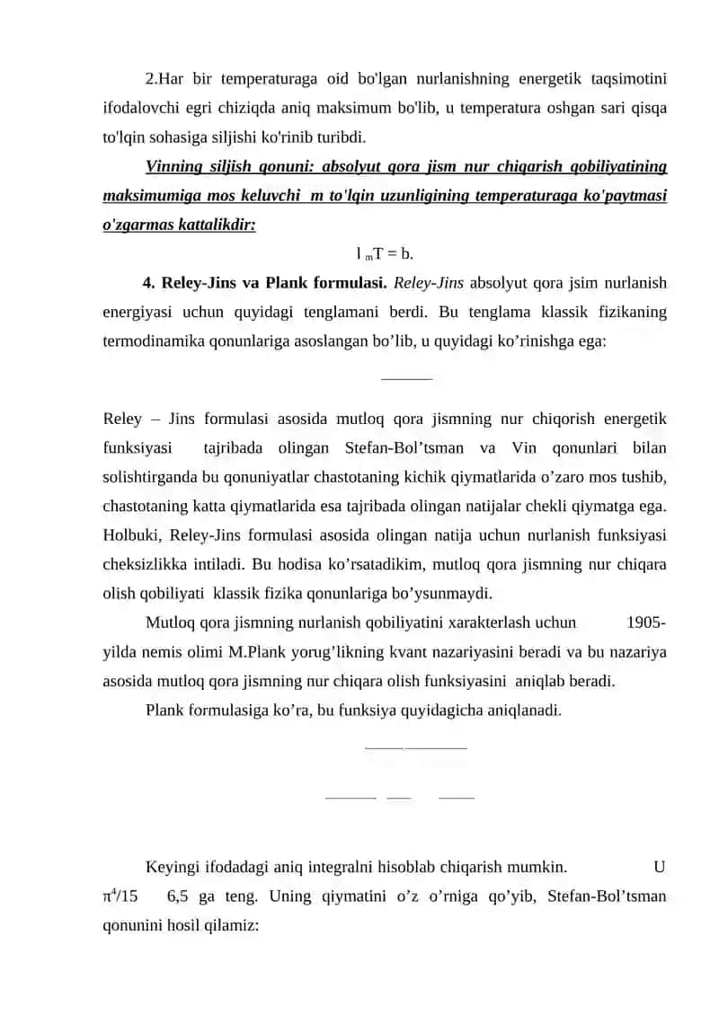Issiqlik nurlanishi 4