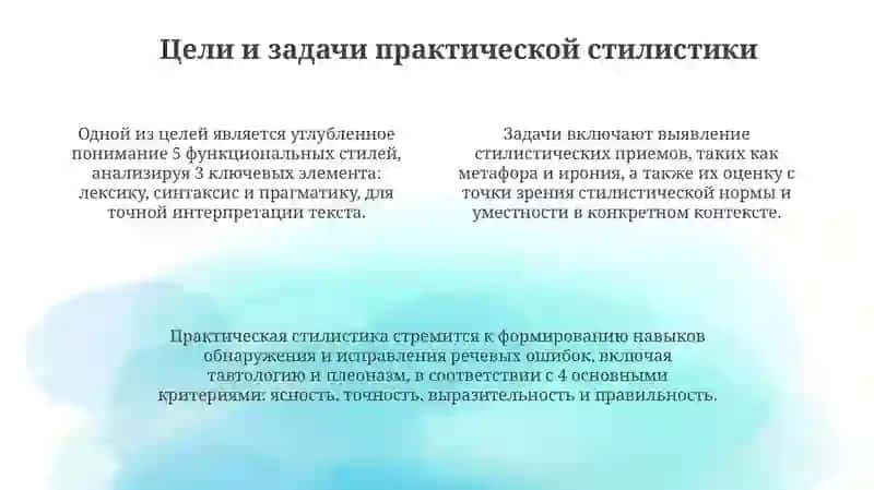 Предмет практической стилистики 4