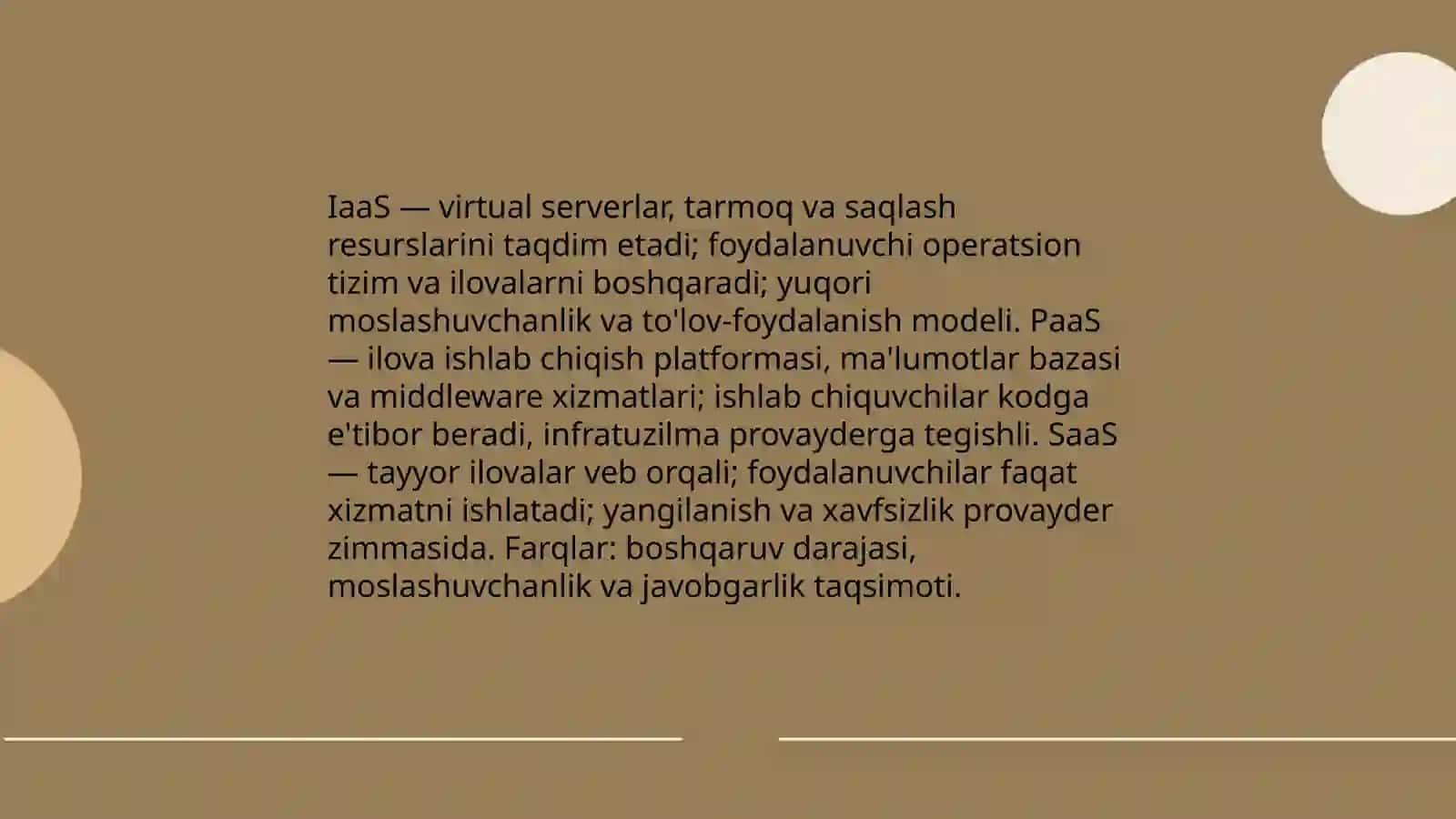 Bulutli texnologiyalar tushunchasi va foydalanish afzalliklari 4