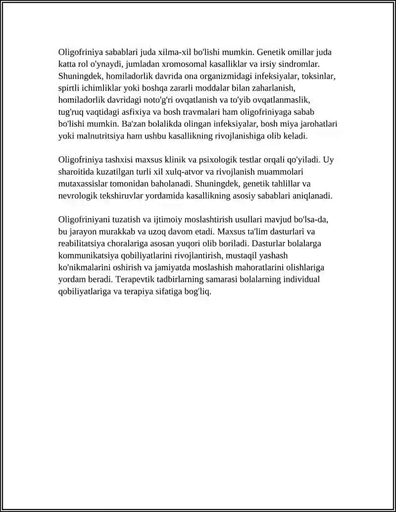 Oligofrin bolalar 4