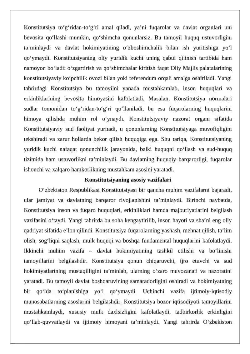 O‘zbekiston Respublikasi Konstitutsiyasi 4