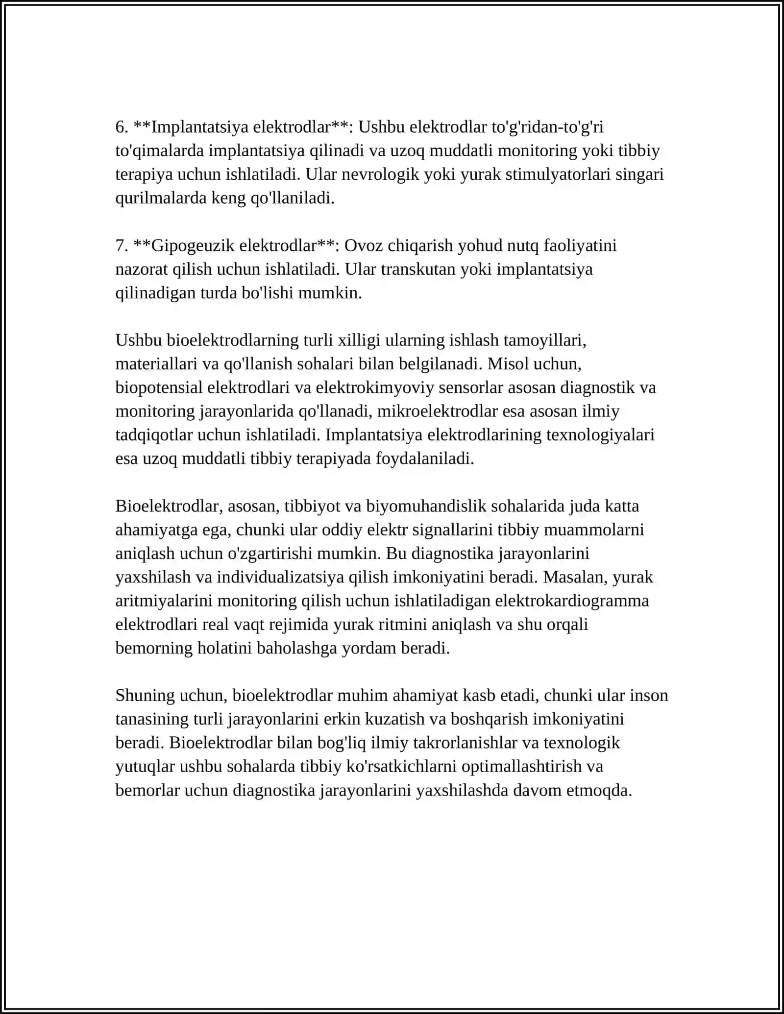 BIOELEKTRODLAR VA ULARNING POTENSIALLARI 4