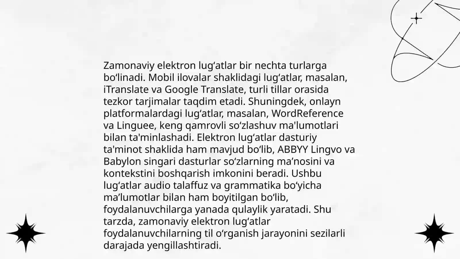 Elektron lugʻatlar yaratish 4