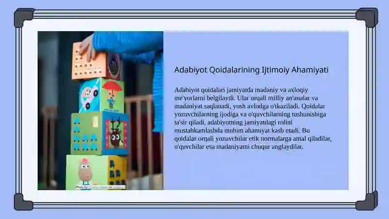 Adabiyot qoidalari 4