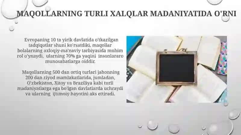 Maqollarning tarbiyaviy ahamiyati 4