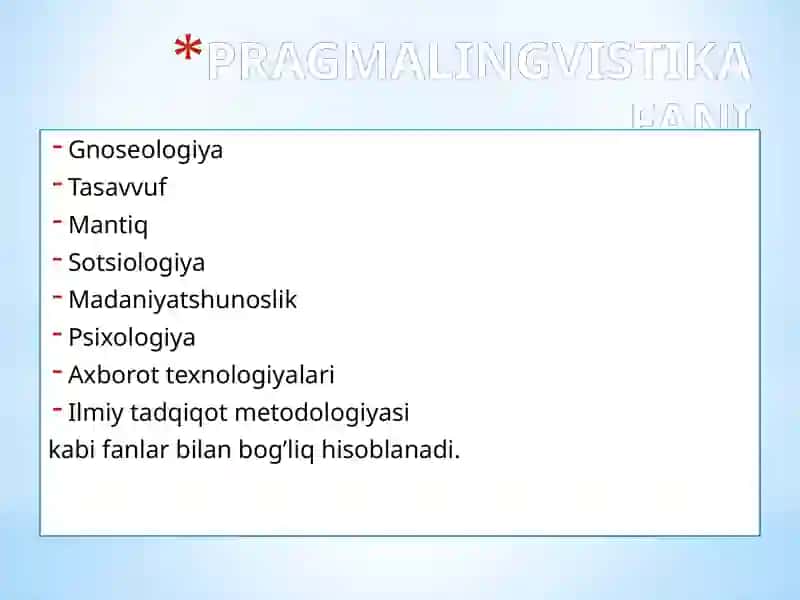 Pragmatik tadqiqotlar. 4