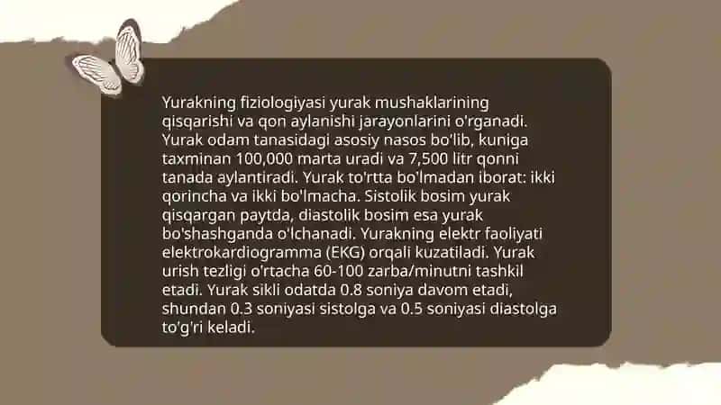 Yurak mavzusida slayd 4