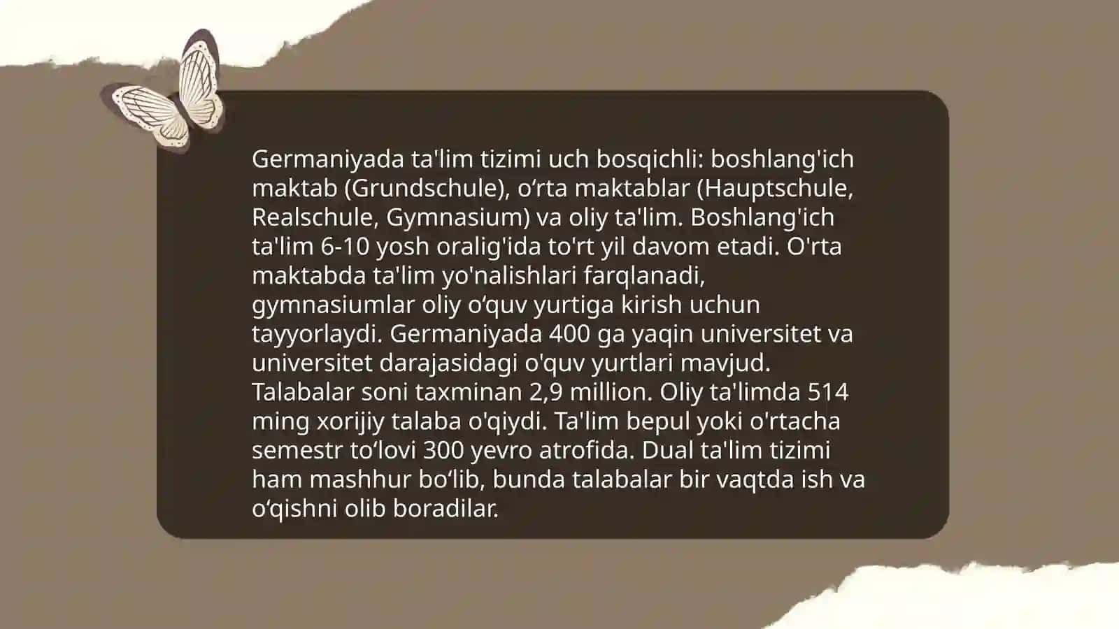 Jahon mamlakatlari ta'lim tizimi 4