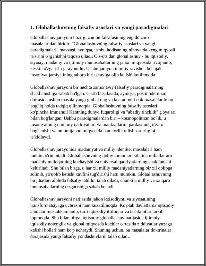 GLOBALLASHUV - YANGI FALSAFIY 4