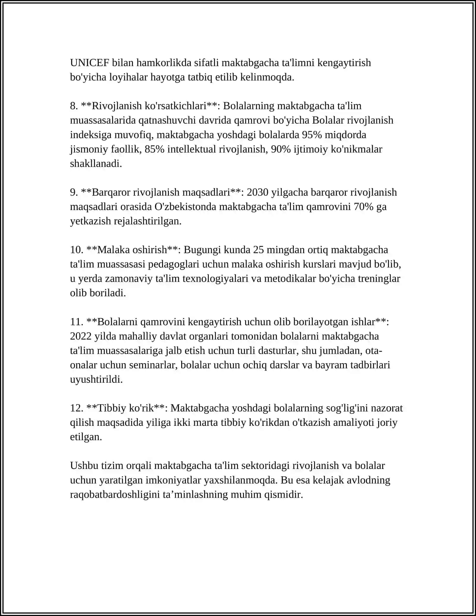MENING BOGʻCHAM 4