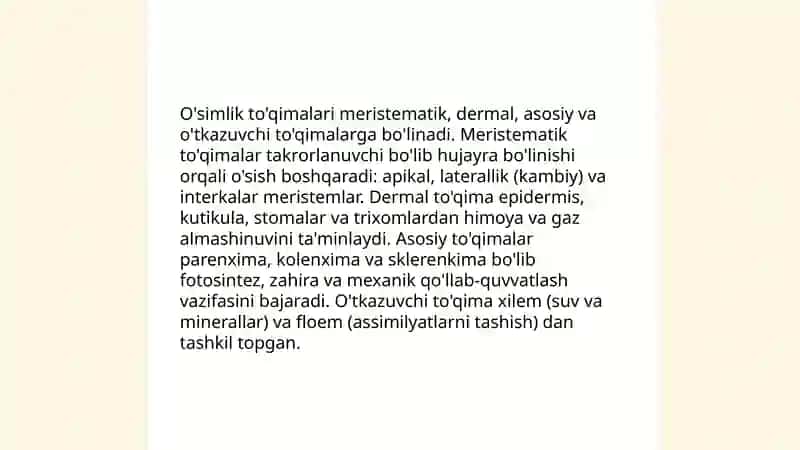 O'simlik hujayrasi anatomiyasi 4
