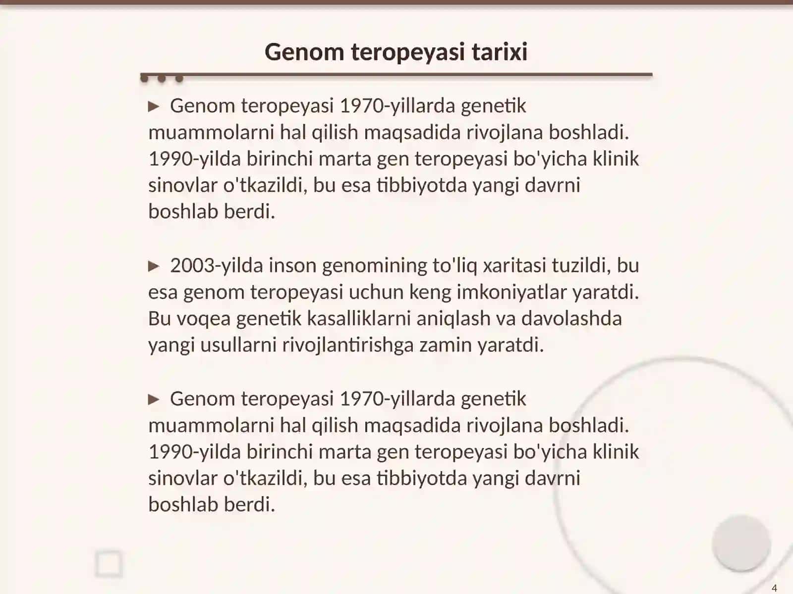 Gen va hujayra teropeyasi 4