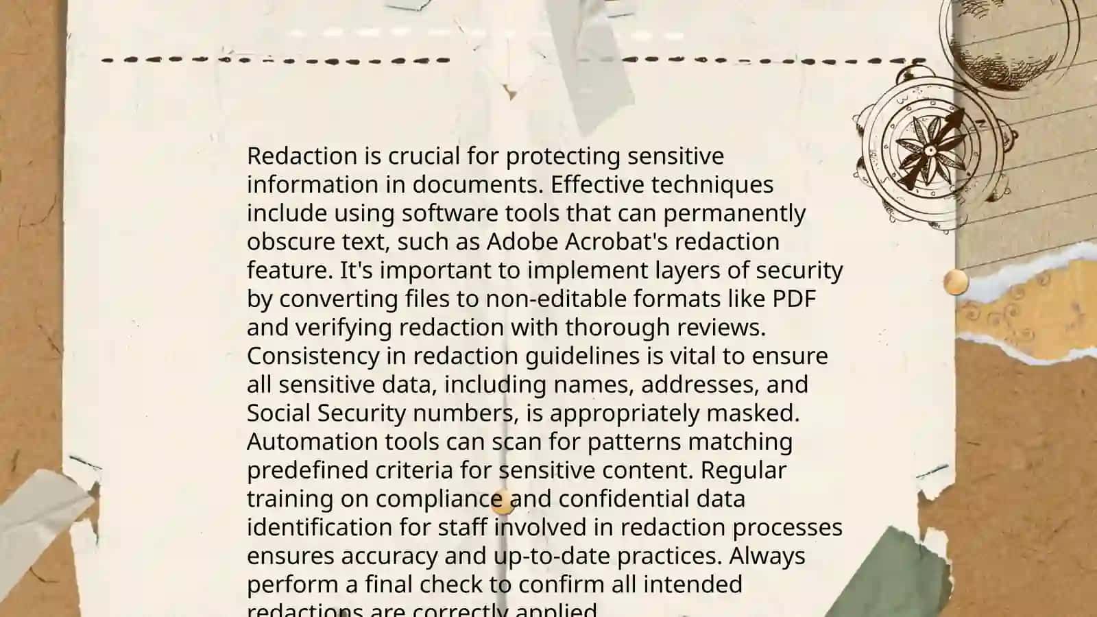 Redaction. Strong and weak forms 4