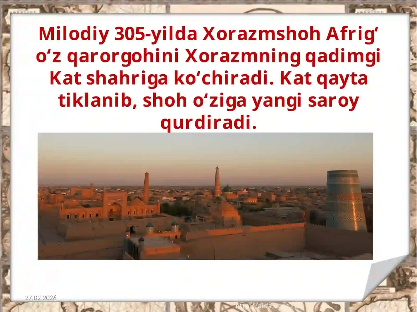 Xorazm Xioniylik Davlatlari Tarixi 4