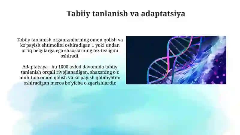 Sof populyatsiyalarda belgilarning irsiylanishi 4