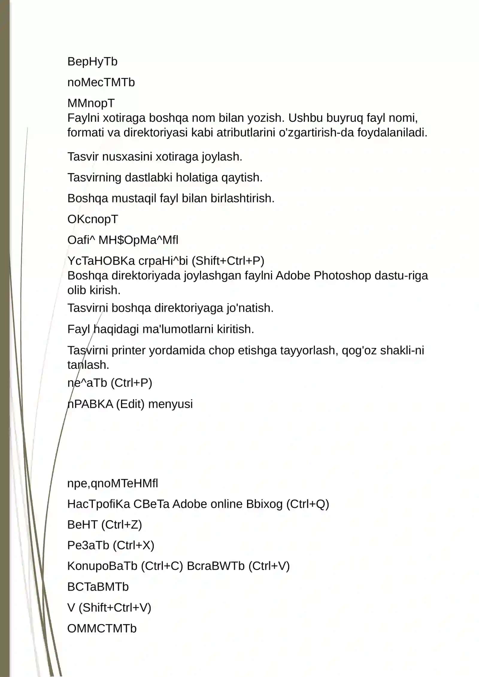 PhotoShop-grafik muharriri haqida ma'lumot 4