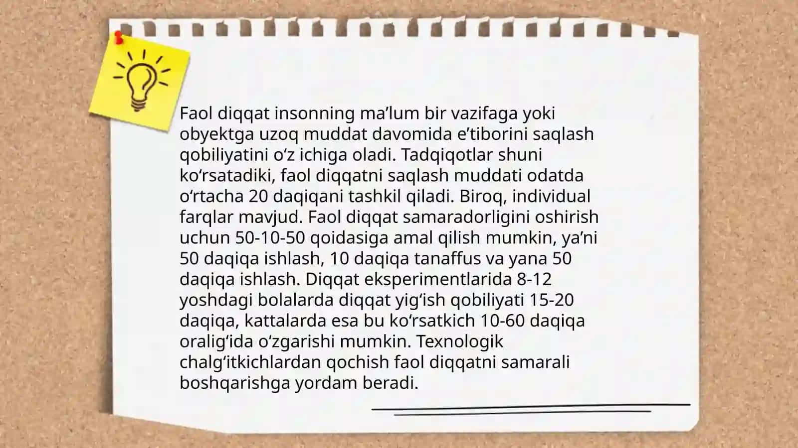 Diqqat turlari va ularning xususiyatlari 4