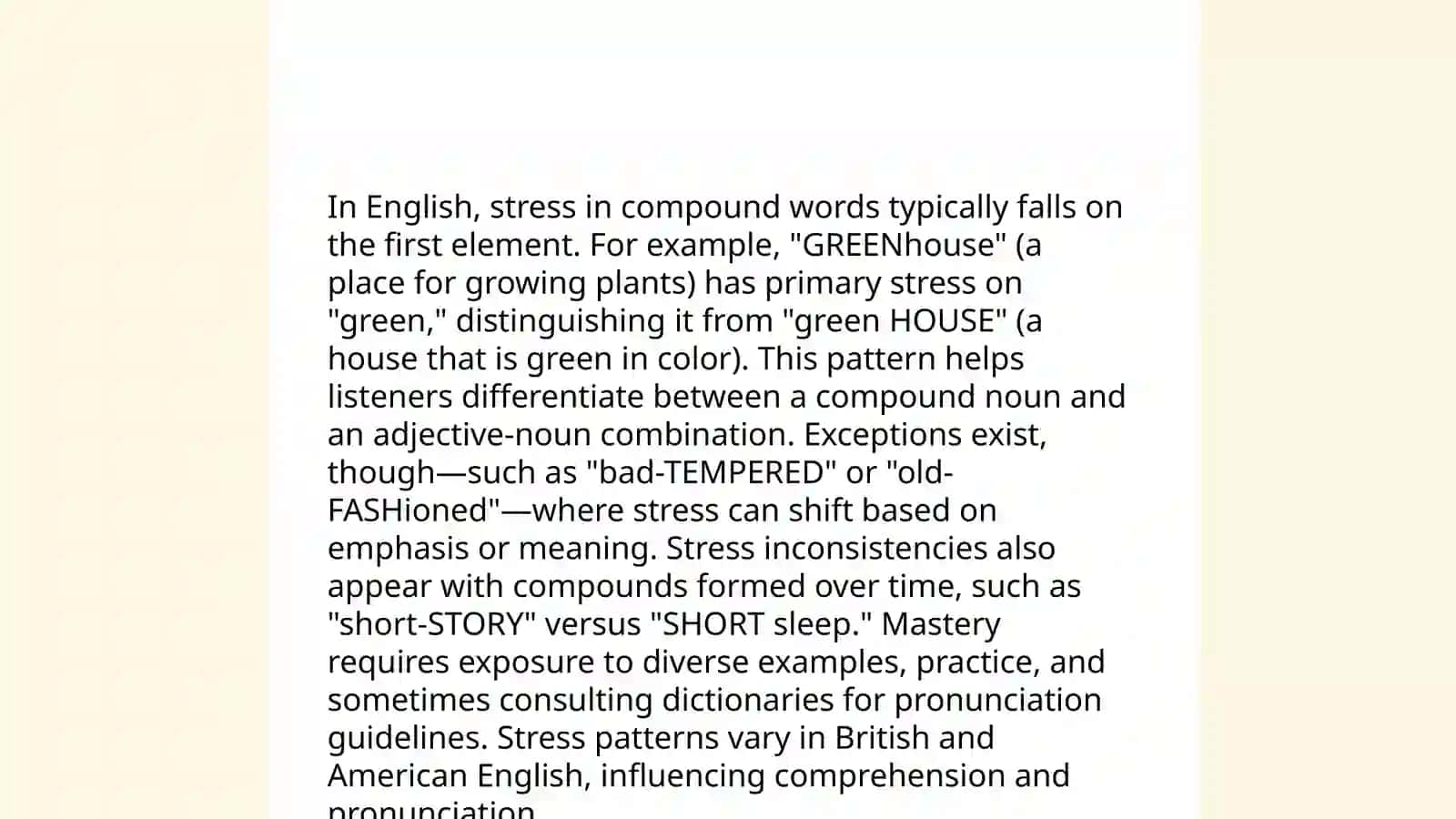 Word stress in English 4