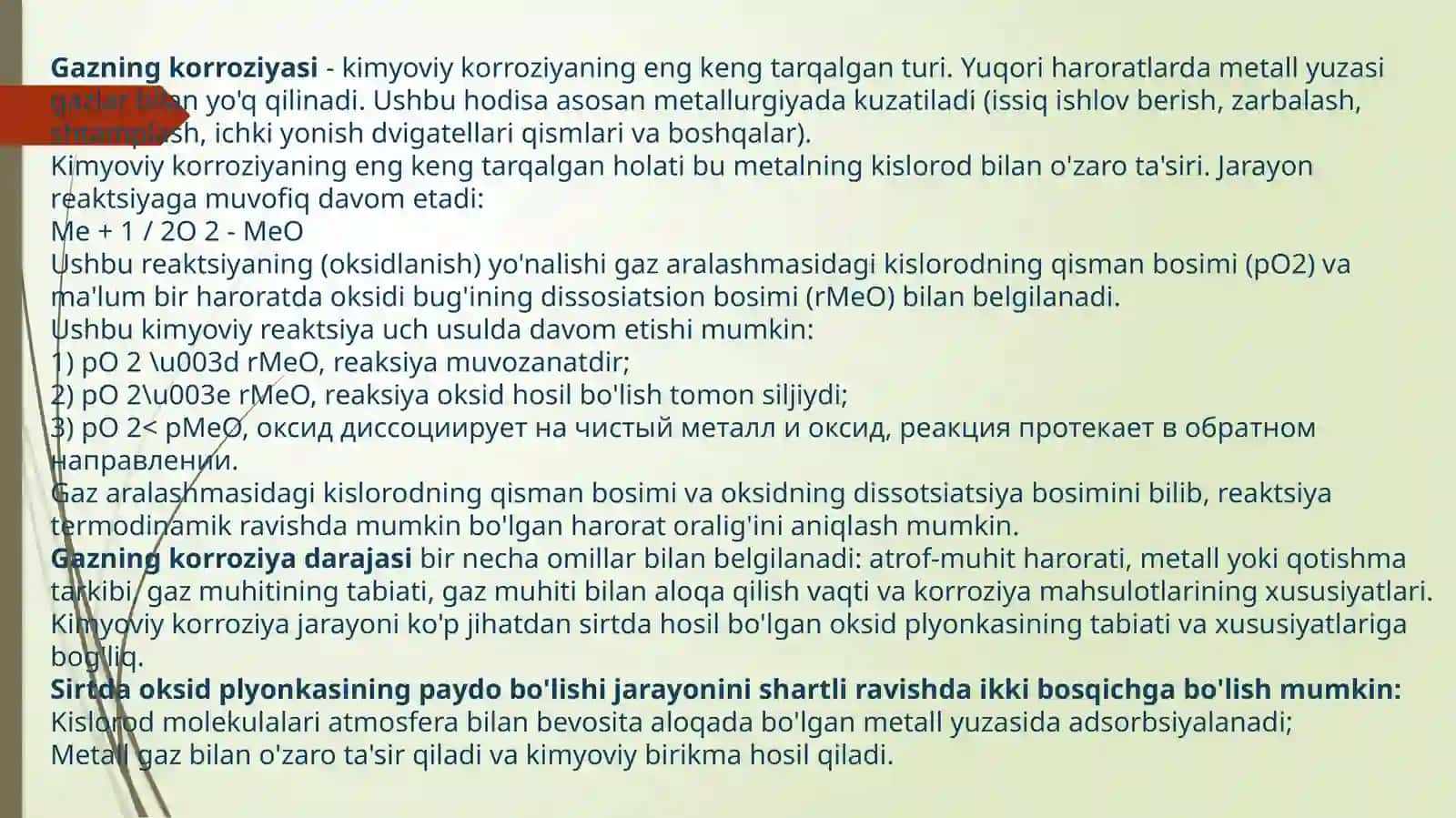 Kimyoviy Korroziya 4