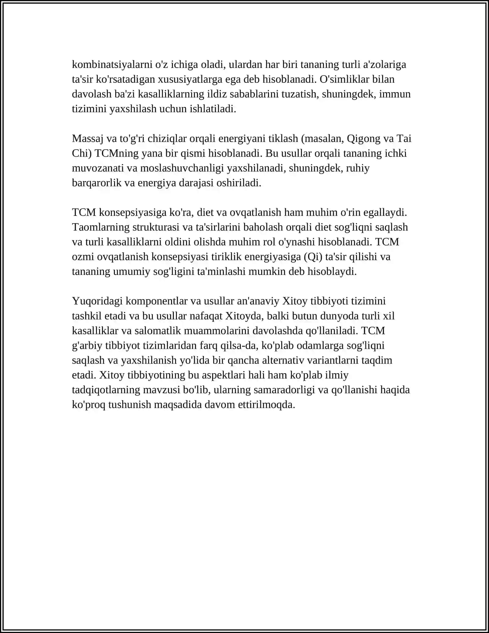 TRADITIONAL ASIAN MEDICINE 4