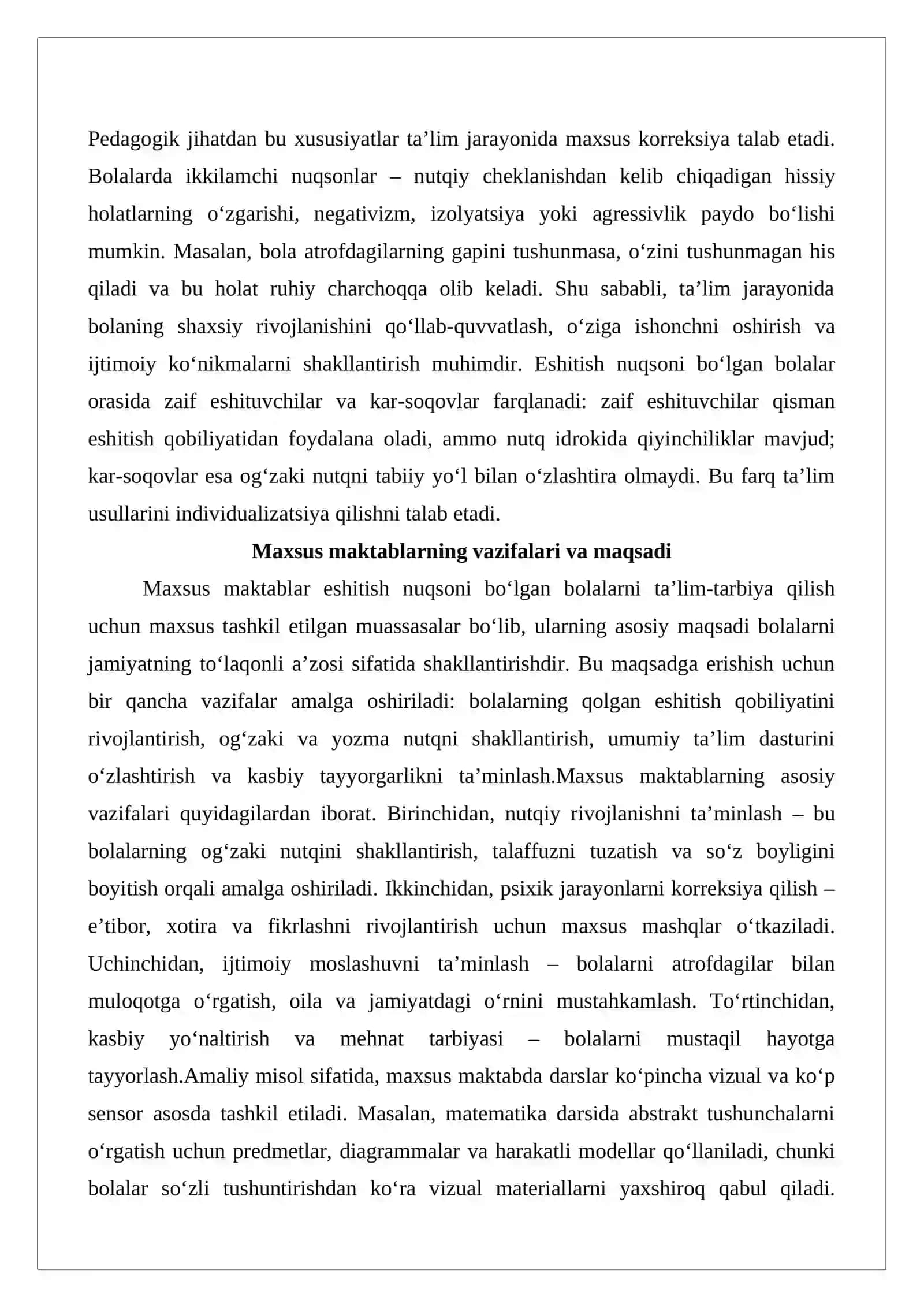 Eshitishida nuqsoni bo‘lgan bolalar maktabida ta’lim tamoyillari va metodlari 4