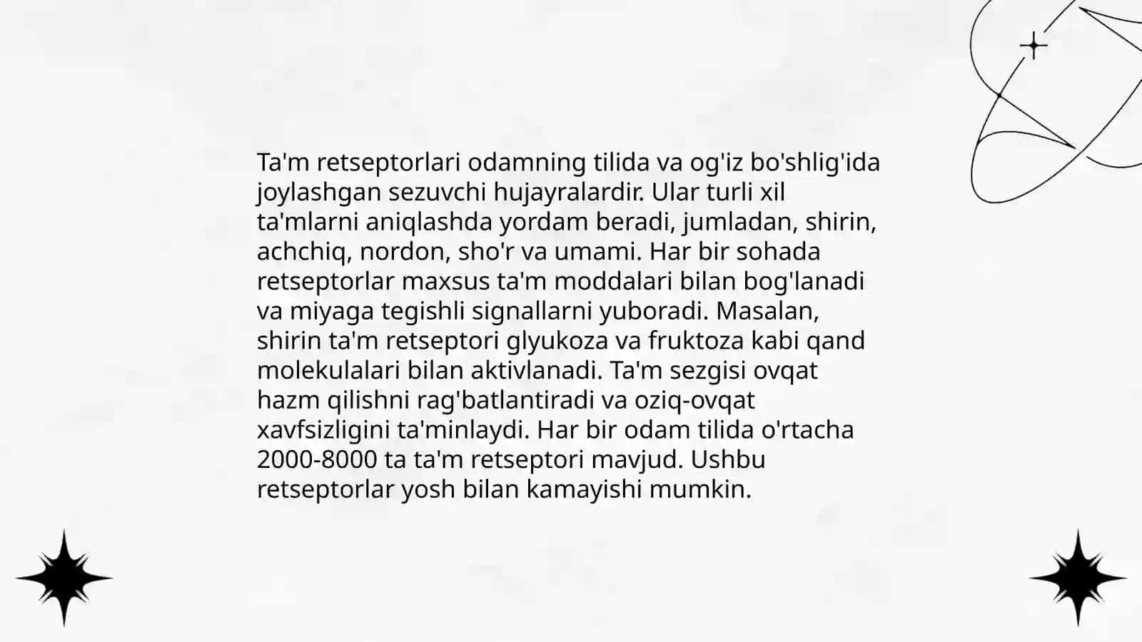 Ta'm bilish mexanizmi 4