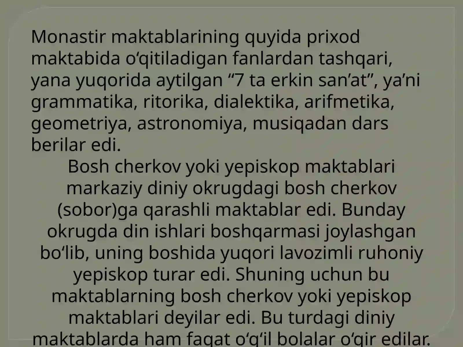 G'arbuğonish davri pedagogika fanining taraqqiyoti 4