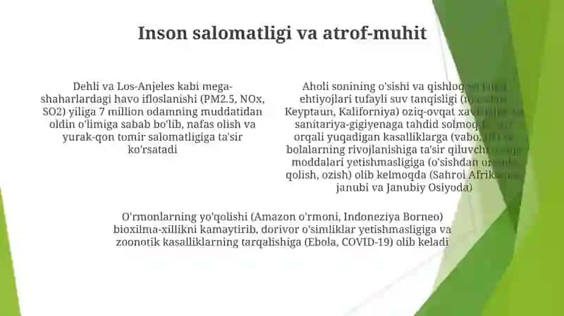 Inson va tabiat oʻrtasidagi oʻzaro munosabatlar 4