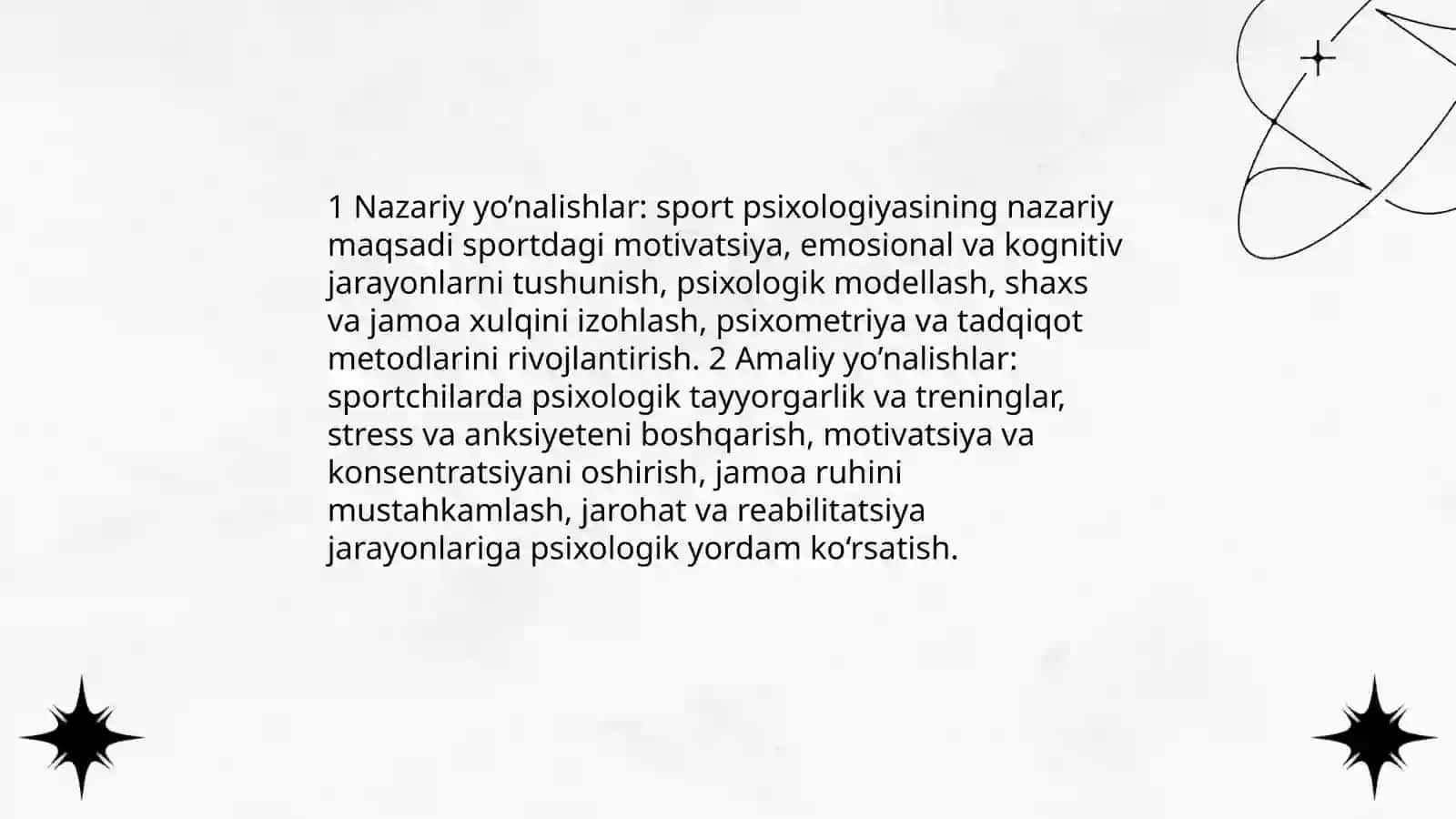 Sport psixologiyasi faning predmeti maqsadi va vazifalari 4
