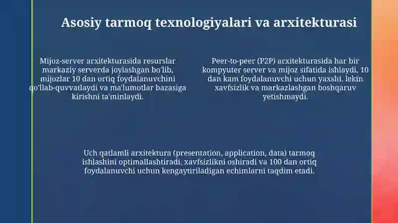 Kompyuter tarmoqlari va uning turlari 4
