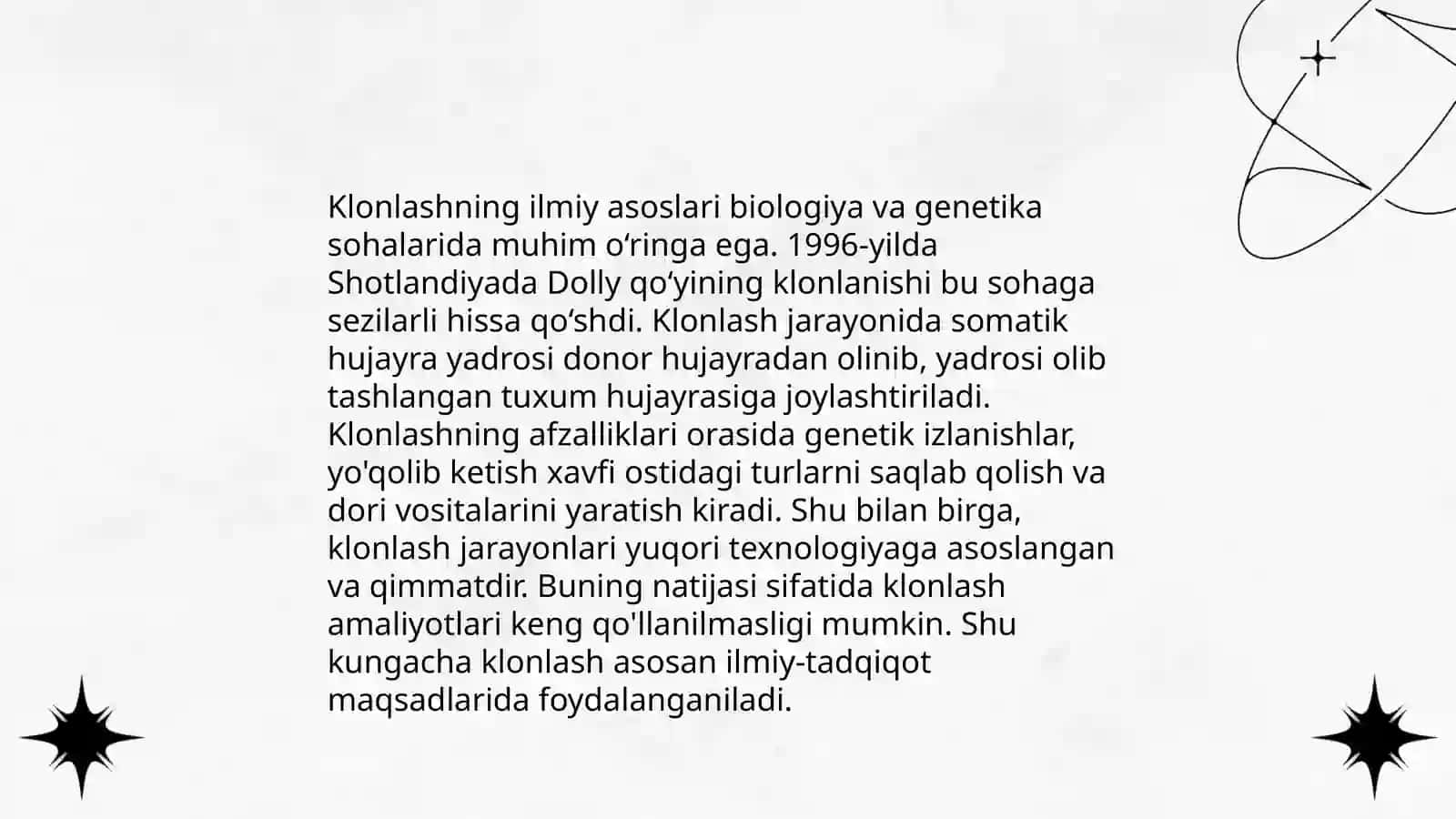 Hayvonlarni klonlash 4