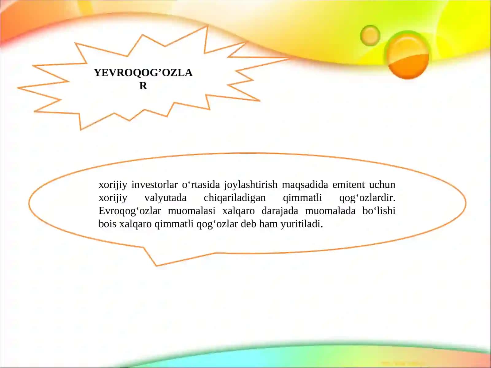 XALQARO QIMMATLI QOG’OZLAR BOZORI 4