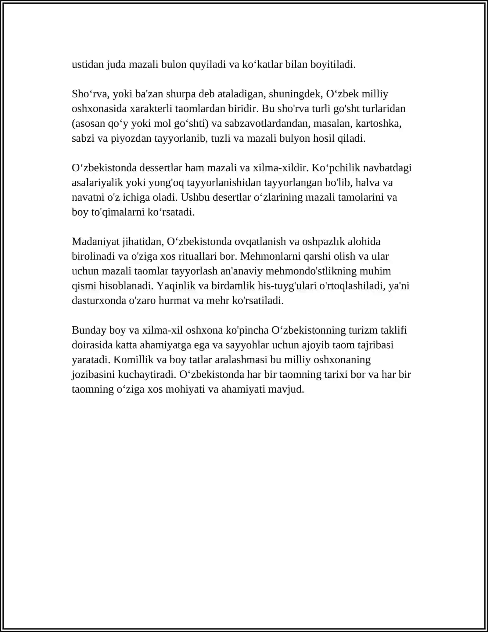 Oʻzbek taomlari va milliy oshxona madaniyati 4